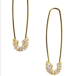 LF paper clip earrings